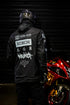 Ride Rich Concord Armoured GP Anorak Softshell Motorcycle Jacket - All Black Size: Small